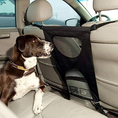 CheungLee Auto Pet Barrier-Blöcke Hunde Zugang zu Auto-Frontsitzen & Keep Hunde im Rücksitz, Auto Haustier Hund Barrier Safety Guard Net Universal-Fit Autositz