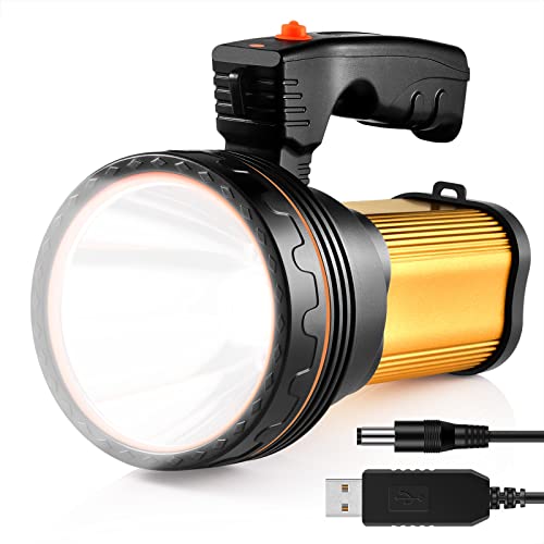AF-WAN Wiederaufladbare 7000 Lumen LED Taschenlampe Super Heller LED Scheinwerfer Handstrahler LED Akku Suchscheinwerfer