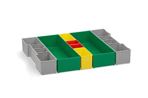 Werkzeug Organizer Box | Bosch Sortimo L-BOXX 102 Insetboxenset G3 | Erstklassige Sortierboxen für Kleinteile | Aufbewahrungssystem für Schrauben