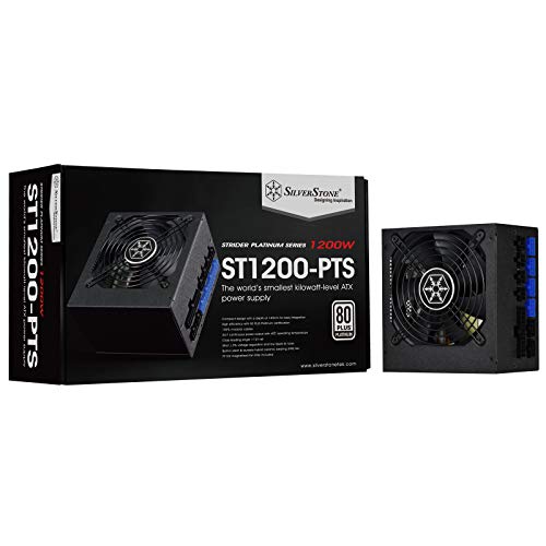 Silverstone Sst-ST1200-PTS 1200W PC-Netzteil, schwarz, 8x PCIe, Kabel-Management