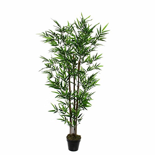 MICA Kunstpflanze, Bambus, grün, 150 x 85 cm, 4-Einheiten