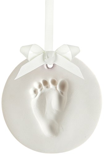 Tiny ideas 96150 Babyprints Keepsake, Hand- oder Fußabdruck zum aufhängen, weiße Abdruckmasse