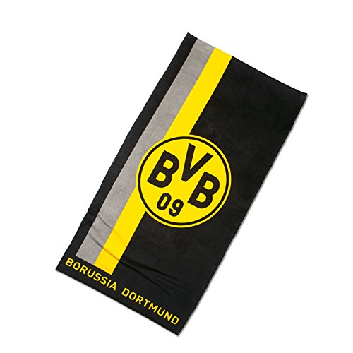 Borussia Dortmund BVB-Duschtuch mit Logo im Streifenmuster one Size