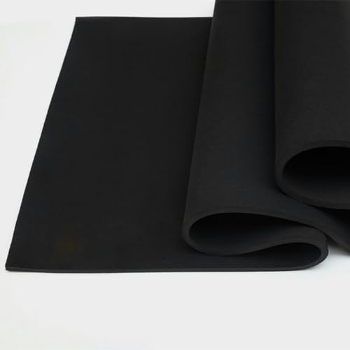 ZFISH 5 mm doppelseitiger Neopren-Nähstoff, Neoprenanzug, Laptoptasche, Reisetasche, wasserdicht, Winddicht, stoßfester Schutz.-schwarz-45 cm x 20 cm