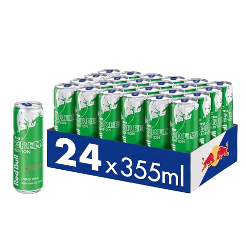 Red Bull Energy Drink Green Edition - 24 x 355 ML - Getränke mit Kaktusfrucht-Geschmack, EINWEG (24 x 355 ml)