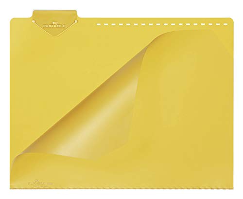 DURABLE Karteikarten-Tasche, DIN A4, mit Rastlochung, gelb