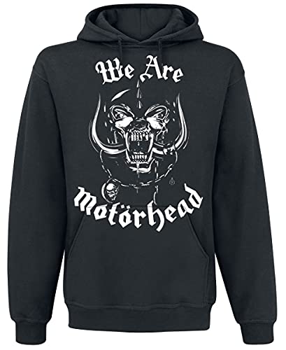 Motörhead We Are Herren Sweatshirt mit Kapuze, Schwarz, Regular Fit, Noir, XXL