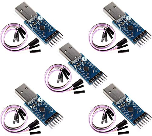 5pcs CP2104 USB to RS232 TTL UART 6PIN Connector Module Serial Converter