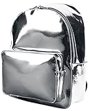 Urban Classics Midi Metallic Backpack Rucksack, 28 cm, 8 L, Silver