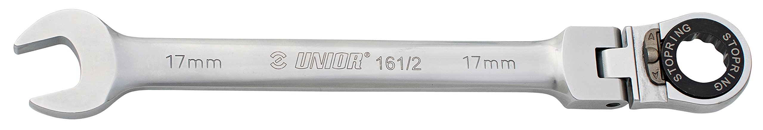 Unior d.d. 2362012440 - Gelenkgabelratschenringschlüssel Gelenkgabelratschenringschlüssel Silber 194 mm