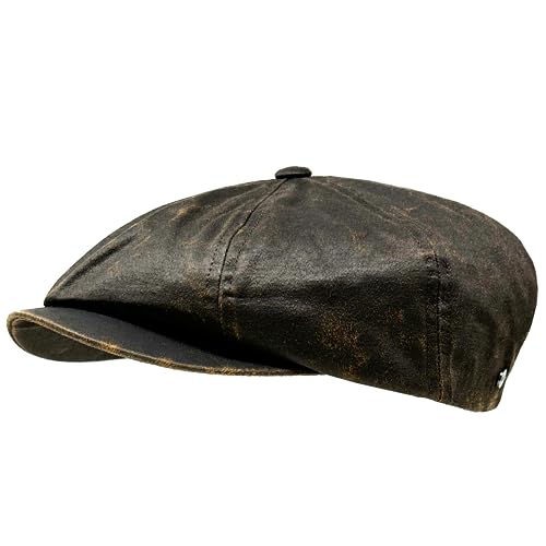 WEROR Herren Schiebermütze Schildmütze Flatcap Schirmmütze Mütze WEROR-413.1 (58-59, Braun)