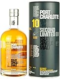 Port Charlotte 10 Years Old Second Limited Edition Whisky mit Geschenkverpackung (1 x 0.7 l)