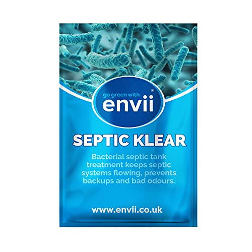 Envii Septic Klear – Klärbehälter und Kläranlage Bakterien - Behandlung von Klärgruben Mittel - 12 Monate Versorgung