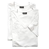 Redfield T-Shirt Doppelpack V-Ausschnitt Weiß 7XL
