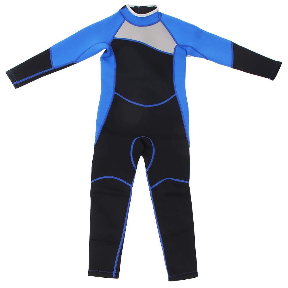 Neopren Boy Neoprenanzug in voller Länge, Neopren Kid Diving Schwimmen Surfen Schnorcheln Neoprenanzug mit Reißverschluss hinten(4 Size(XS))