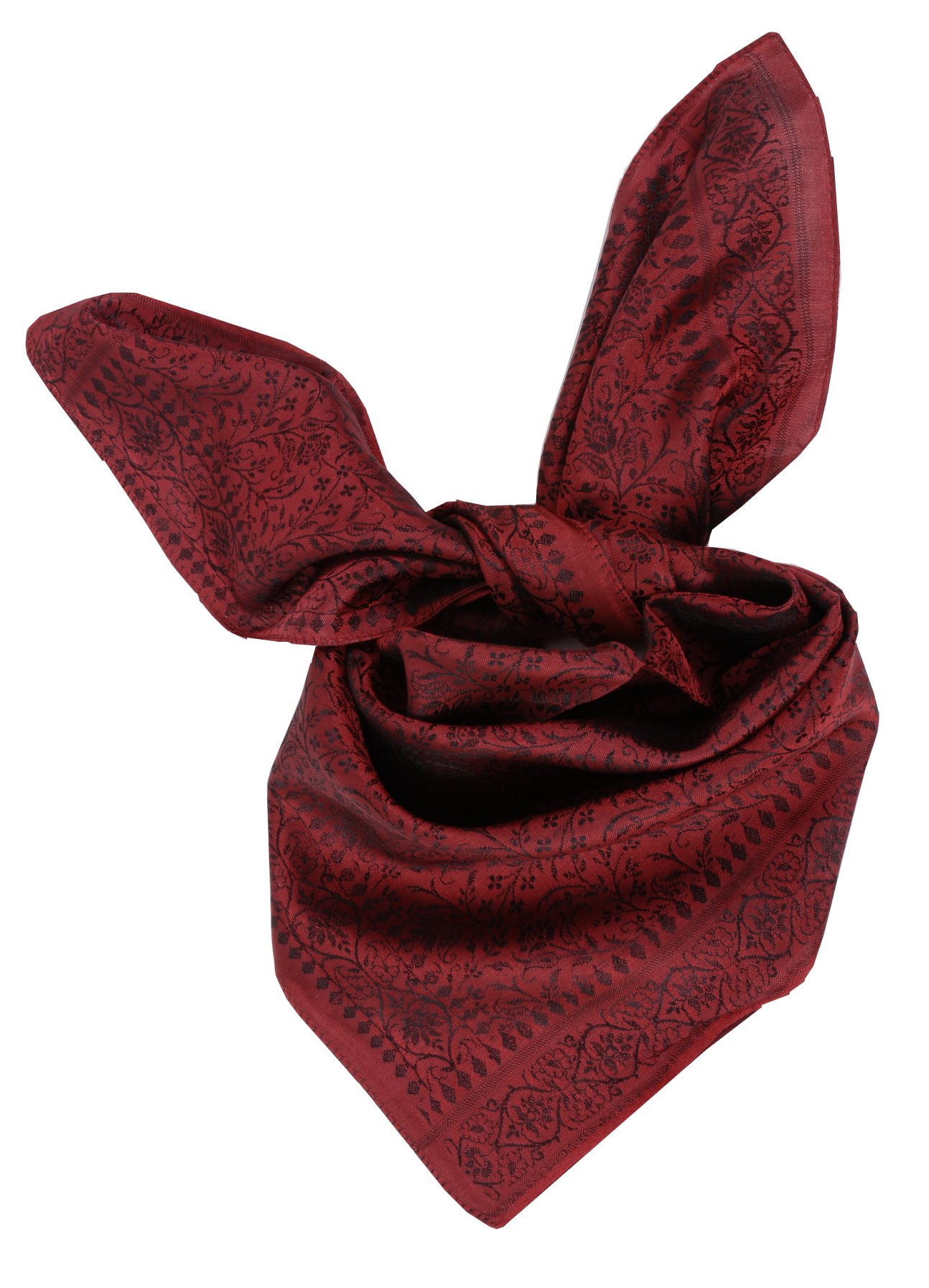 Trachtenhalstuch Trachtentuch Halstuch Trachten Damen Herren Nickituch zum Oktoberfest Bayern Seide Tuch Seidentuch Rot