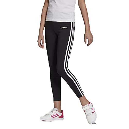 adidas Mädchen Essentials 3-Streifen Tights, Black/White, 140