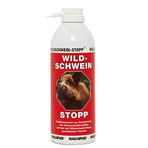 Hagopur Unisex – Erwachsene Wildschwein-Stopp Stopptier, rot, 400ml