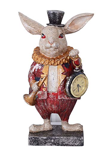 Tischuhr weisses Kaninchen Taschenuhr Alice im Wunderland Uhr Hase Osterhase neu tvc111 Palazzo Exklusiv