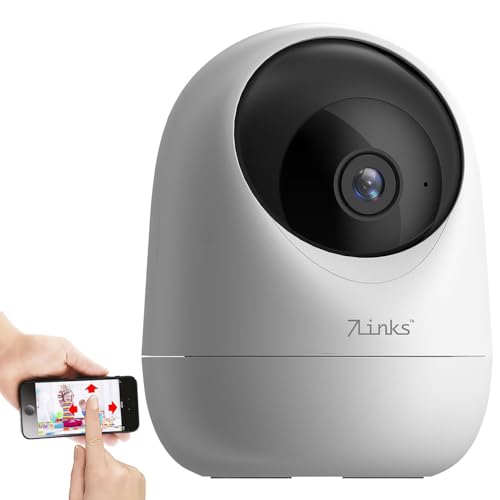 7links Kamera Überwachung Funk: WLAN-Pan-Tilt-Kamera mit 2K, Privat-Modus, IR-Nachtsicht (Überwachungskamera mit App, IP-Überwachungskamera innen)