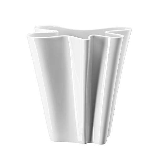 Rosenthal - Flux - Vase/Blumenvase - Porzellan - Ø 26 cm - Weiß