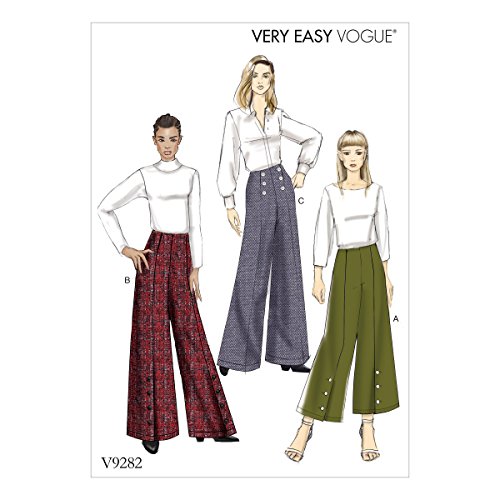 Vogue Mustern Schnittmuster Hose, Tissue, mehrfarbig, 15 x 0,5 x 22 cm