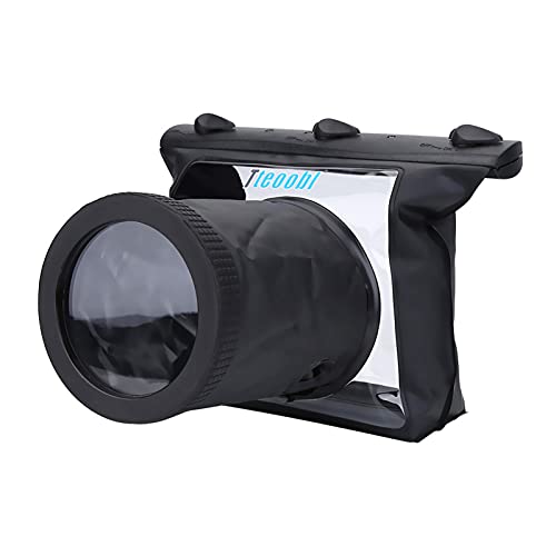 Fdit Kamera wasserdichte Gehäusetasche, 20 m Unterwasserkamera-Schutzgehäusetasche, passend für SLR DSLR Kamera, zum Tauchen, Schwimmen, Driften