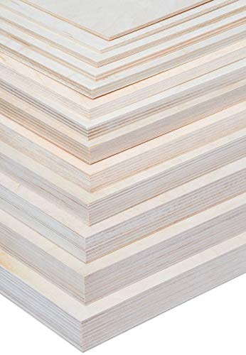 3mm Sperrholz Platte DIN A1 A2 A3 A4 A5 Multiplexplatten Zuschnitt Holz unbehandelt, 50 Stück, DIN A3 (420mm x 297mm)