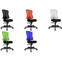 Topstar Bürodrehstuhl Head Point SY, schwarz Bezug: 100 % Polyester, stufenlose Sitzhöhenverstellung, - 1 Stück (HE200 BC00)