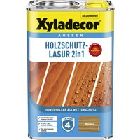 Xyladecor Holzschutzlasur 4 l Außen Imprägnierung Holzschutzmittel (Walnuss)