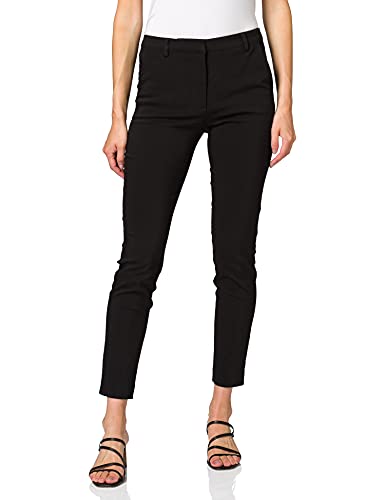 YAS Damen YASEYA MW Ankle Pant S. NOOS Hose, Black, Normal