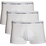 Calvin Klein Paket 3 Boxer Mann Herren Tripack CK Artikel U2664G Low Rise Trunk, 100 Bianco - White, M