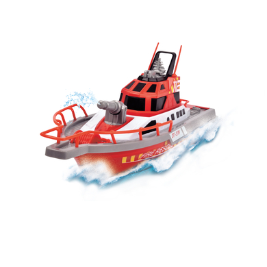 DICKIE RC Fire Boat, Feuerwehr-Boot, RTR mit Wasserspritzfunktion