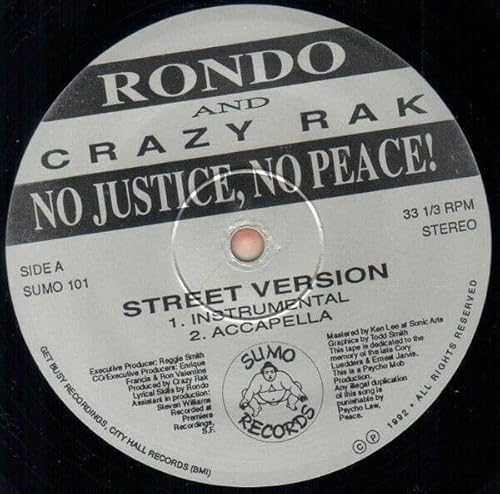 No Justice, No Peace [Vinyl LP]