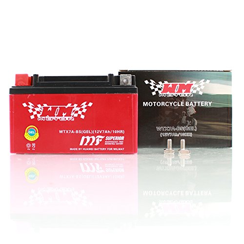 YTX7A-BS Gel Batterie Motorrad Roller Quad 7AH 12V WM Motor Sport