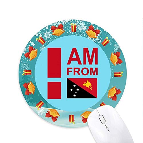I am from Papua New Guinea Mousepad Round Rubber Mouse Pad Weihnachtsgeschenk