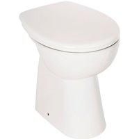 AquaSu Universal Stand-WC Flachspüler Abgang innen senkrecht 10 cm erhöht Weiß
