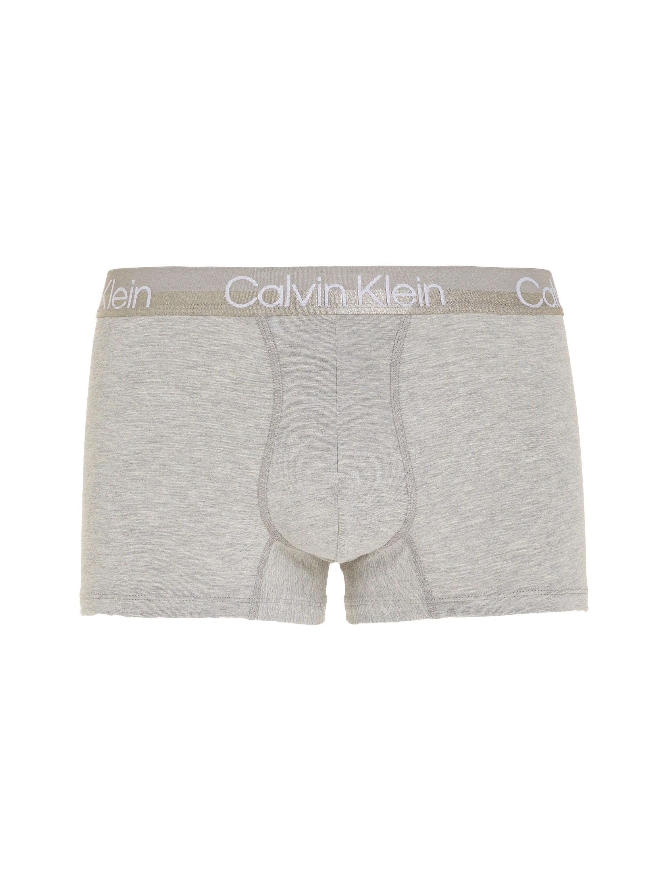 Calvin Klein Herren Trunk 3PK Badehose, Weiß/Schwarz/Grau meliert, L