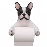 Toilettenpapierhalter Entzückender Toilettenpapierhalter Im Französischen Bulldoggen-Design, Wandmontierter Rollenspender, Badezimmer-Heimdekoration