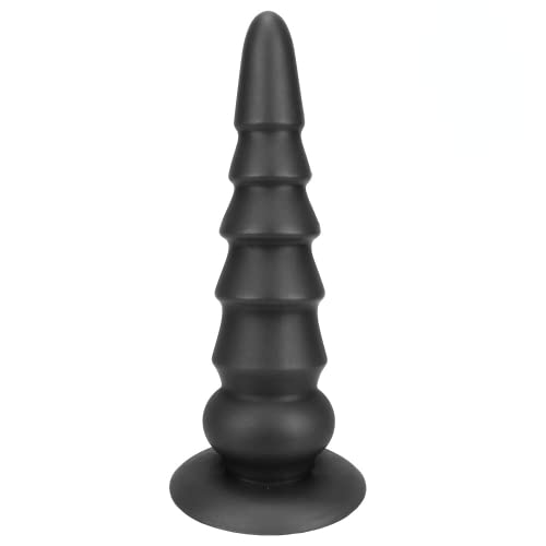 FYMTS Pagode Analplug, Vagina Masturbation Analstimulation Expansion Butt Plug (M,Black)