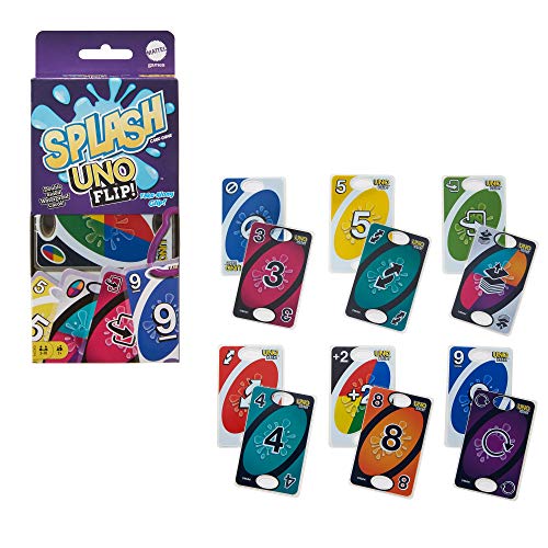 Mattel Games GXD74 - UNO Flip Splash Kartenspiel für Kinder ab 7 Jahren
