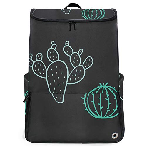 FANTAZIO Laptop-Rucksack für unterwegs, Kaktus, langlebig, für Schule und Schule, für Outdoor, Camping, passend für bis zu Notebook