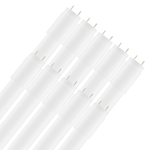 LumCa 10er Pack LED T8 Röhre 24W/860 tageslicht ersetzt 58W Leuchtstoffröhre G13 150cm | 6000K | 2880lm | LED-Leuchtstoffröhre inkl. LED Starter | 270° Ausstrahlungswinkel | KVG LED-Tube nicht dimmbar