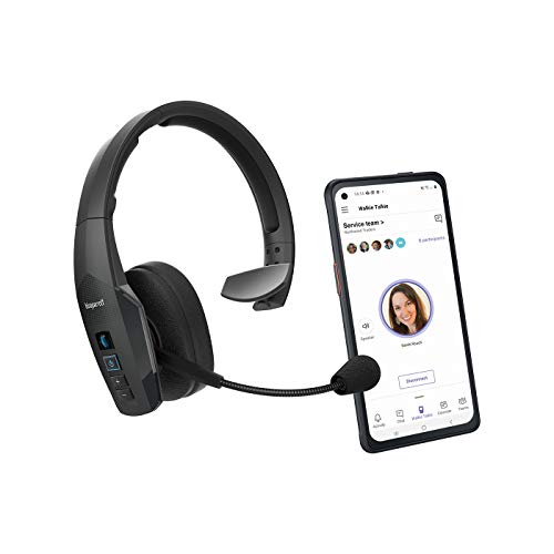 Jabra BlueParrott B450-XT Bluetooth-Headset – Over Ear Headset mit 96 % Noise-Cancelling und VoiceControl – MS Teams Zertifiziert - Schwarz
