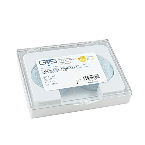 GVS Filter Technology, Filter Disc, CA Membran, 1.2µm, 47mm Durchmesser, 100/pk