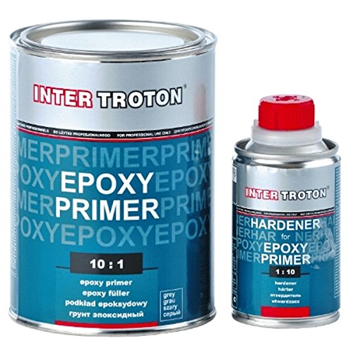 Troton 6 x EPOXY Primer 2K GRUNDIERUNG 10:1 FÜLLER Epoxidharz 1,1kg + HÄRTER