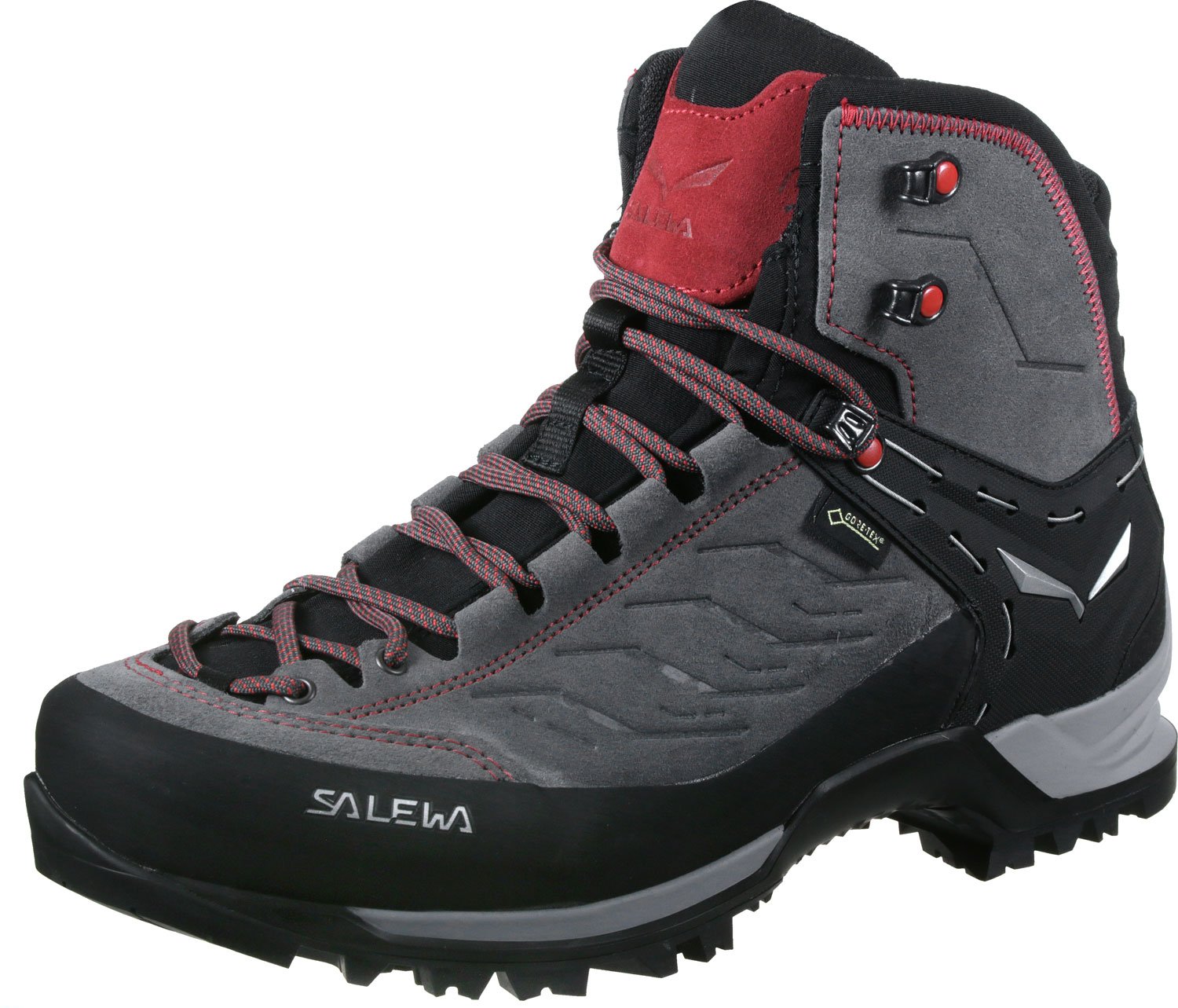 Salewa MTN TRAINER MID GORE-TEX Bergschuh, Trekking- und Wanderschuhe für Herren 42,5 gris rouge