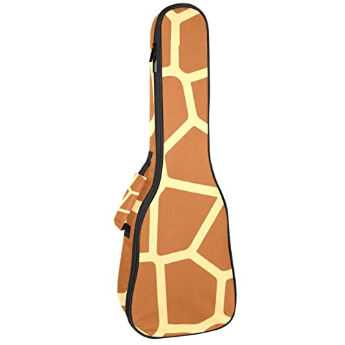 Ukulele Koffer Giraffen-Textur Ukulele Tasche 21 Zoll Wasserdicht Oxford Gig Bag Mit Tasche Jungen Mädchen