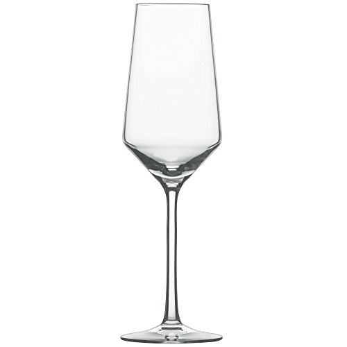 Schott Zwiesel 112418 Serie Pure 6-teiliges Champagnerglas Set, Kristallglas