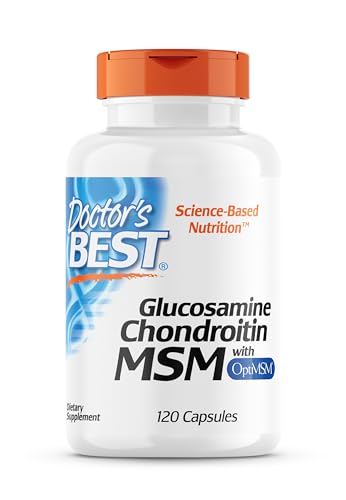 Doctor's Best, Glucosamin-Chondroitin MSM, mit OptiMSM, 120 Kapseln, Laborgeprüft, Sojafrei, Glutenfrei, Ohne Gentechnik